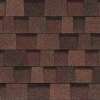 Asphalt shingle swatch in Brownwood