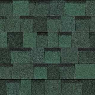 Asphalt shingle swatch in Chateau Green