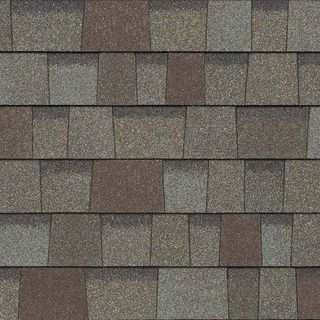 Asphalt shingle swatch in Driftwood