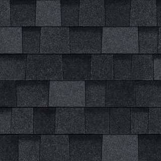 Asphalt shingle swatch in Onyx Black