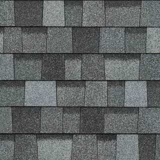 Asphalt shingle swatch in Slatestone Gray