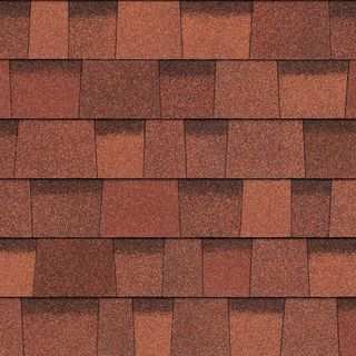 Asphalt shingle swatch in Terra Cotta